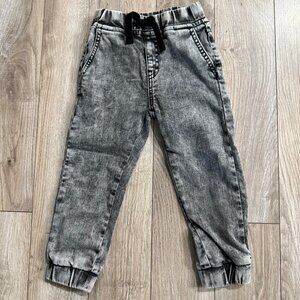 Acid Wash Denim Jogger